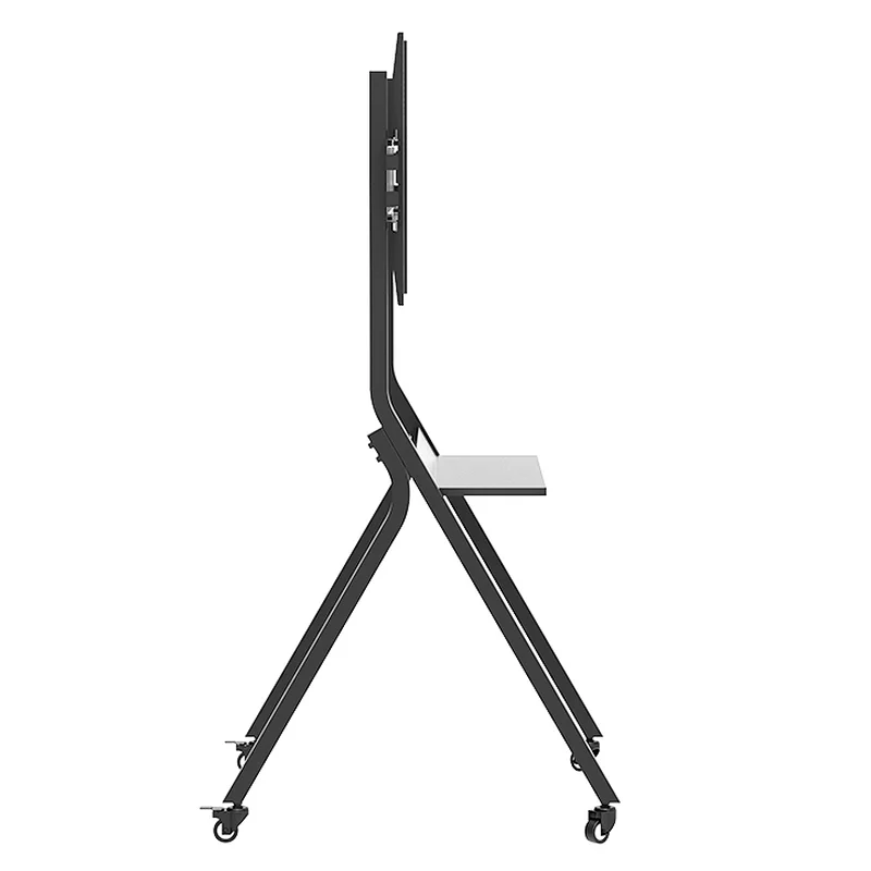 HEAVY DUTY ROLLING TV CART WITH SHELF