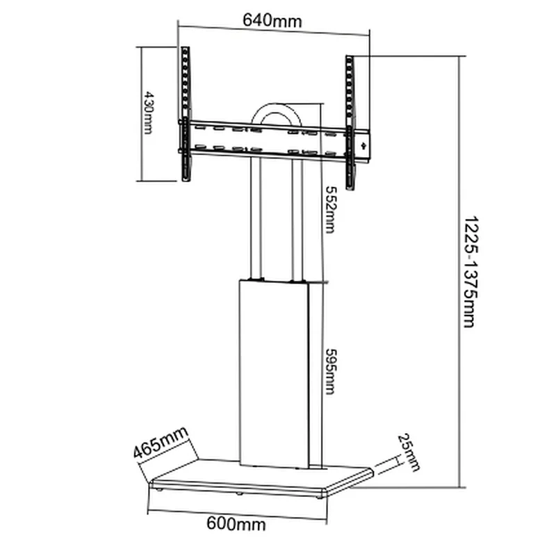 Modern Slim TV Floor Stand SKER TV STAND PRODUCTS