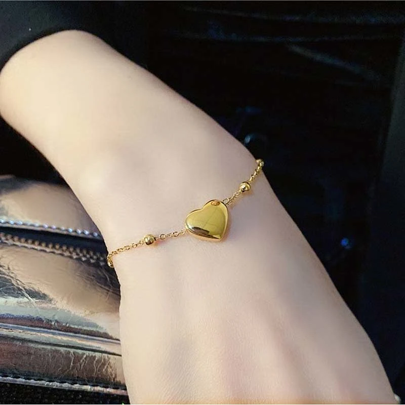 18K Gold Plated Delicate Heart Necklace Custom