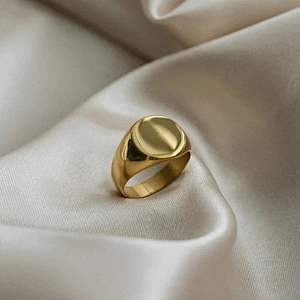 Women Glossy Handmade Stainless Steel Jewelry Ring