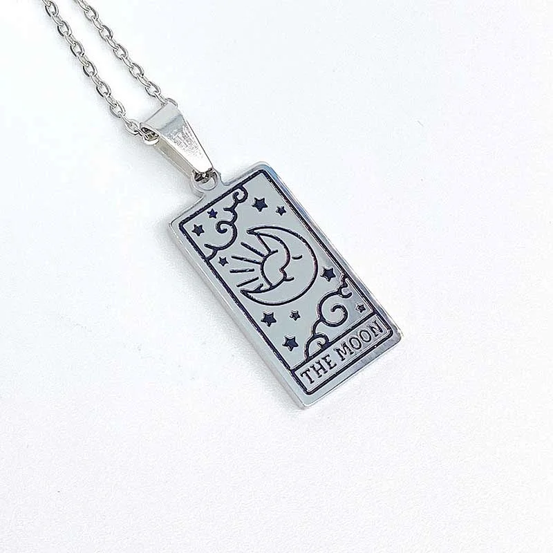 Engrave Tarot Pendant Necklace Custom
