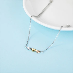 Stainless Steel Tricolor Heart Bracelet Export
