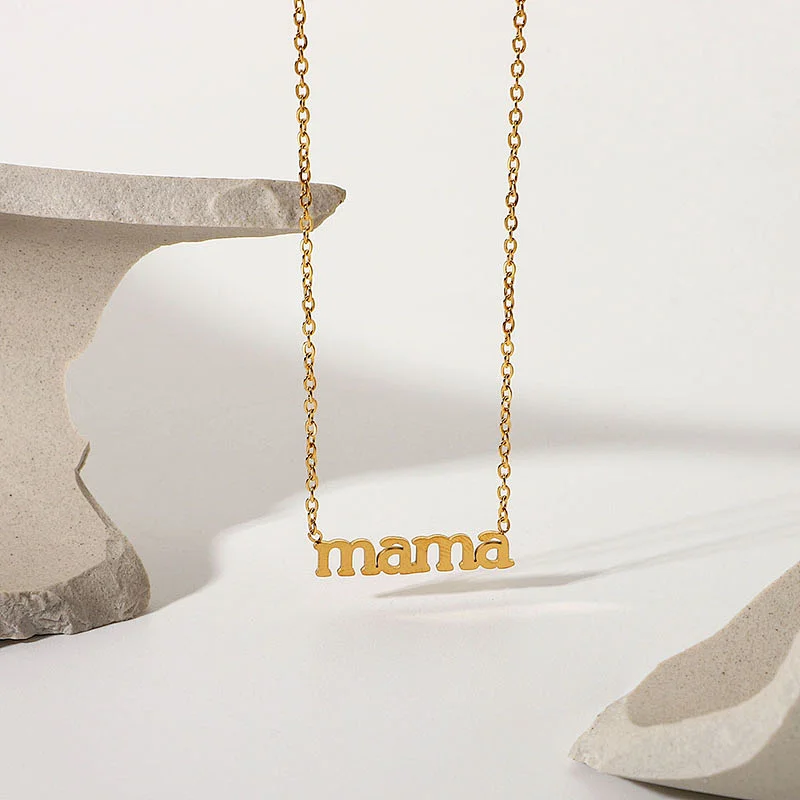 Hot Sale Titanium Steel Letter Pendant Necklace Women