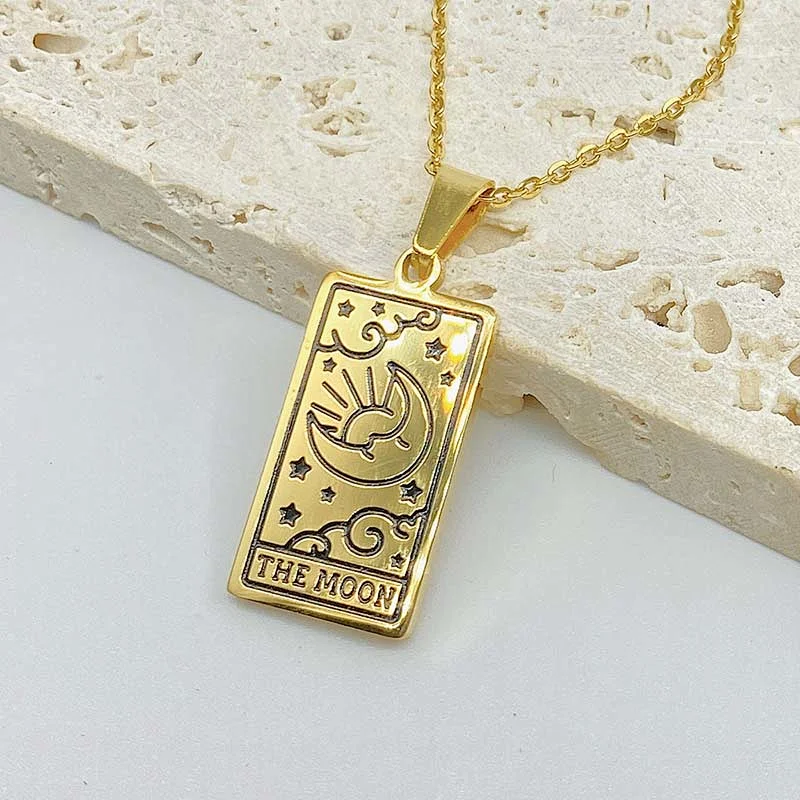Engrave Tarot Pendant Necklace Custom