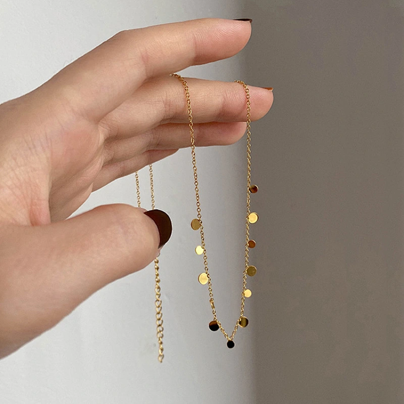 Stainless Steel Delicate Small Pendant Necklace