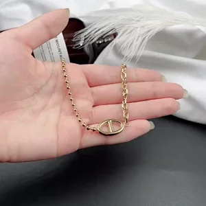 Stainless Steel Simple Thick Chain Necklace Customized