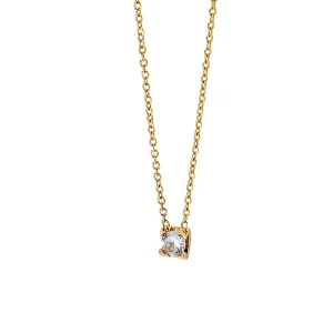 Simple Cz Diamond Small Pendant Women Necklace Custom