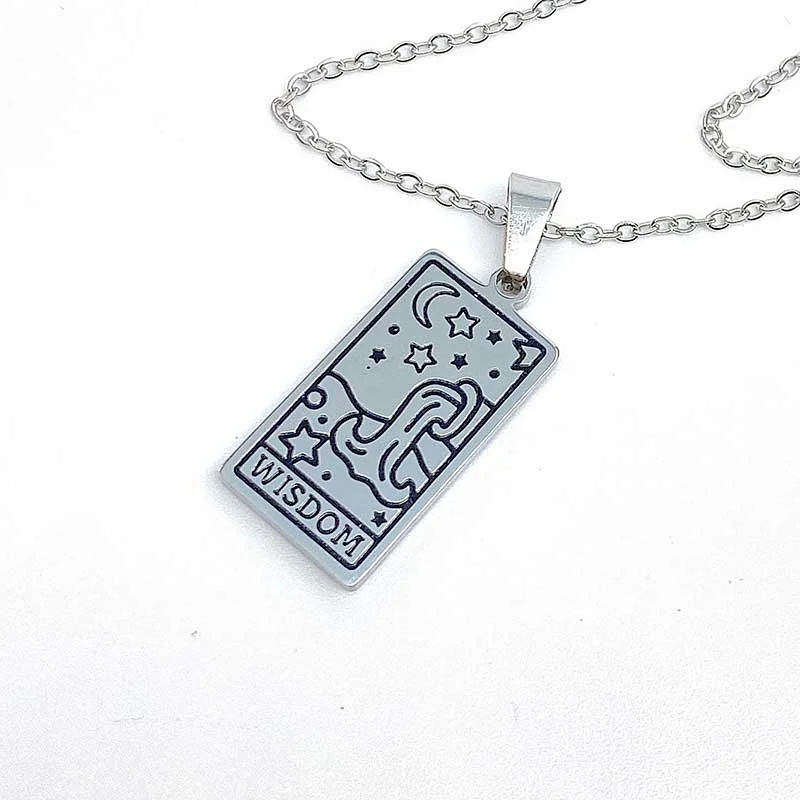 Engrave Tarot Pendant Necklace Custom
