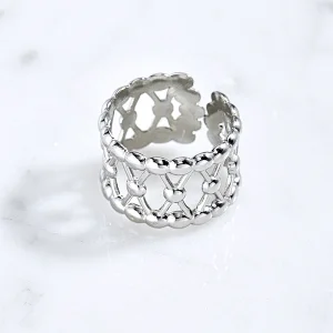 Adjustable Silver Color Steel Rings For Women Manufacturer