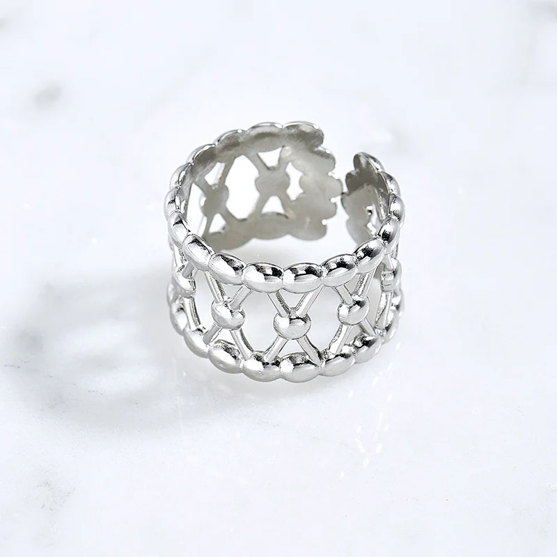 Adjustable Silver Color Steel Rings For Women Manufacturer