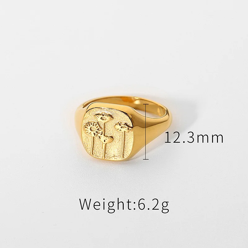 Cheap Stainless Steel Engraved Ring Gold Ring Set Wholesale