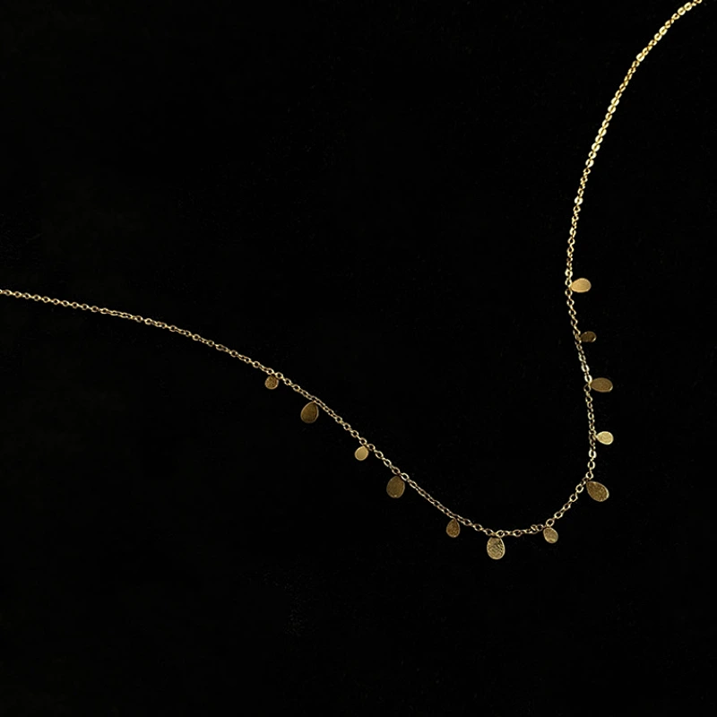 Stainless Steel Delicate Small Pendant Necklace