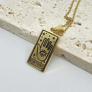 Engrave Tarot Pendant Necklace Custom