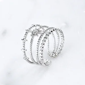Silver Star Stainless Steel Rings For Women Manufacturer