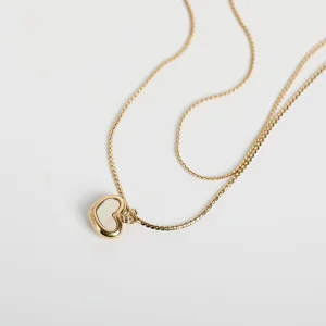 Cute Heart Necklace With Shell Customize