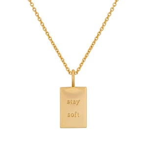 18K Gold Plated Letters Of Words Pendant Necklace