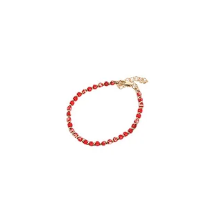 Bohemian Pink Natural Stone Beads Bracelet