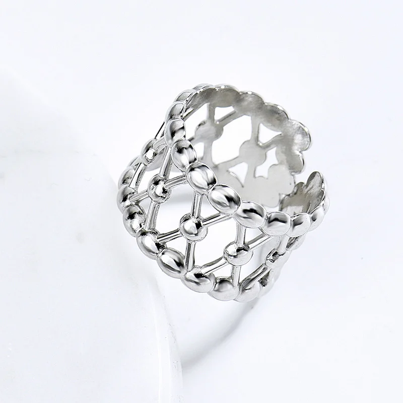 Adjustable Silver Color Steel Rings For Women Manufacturer