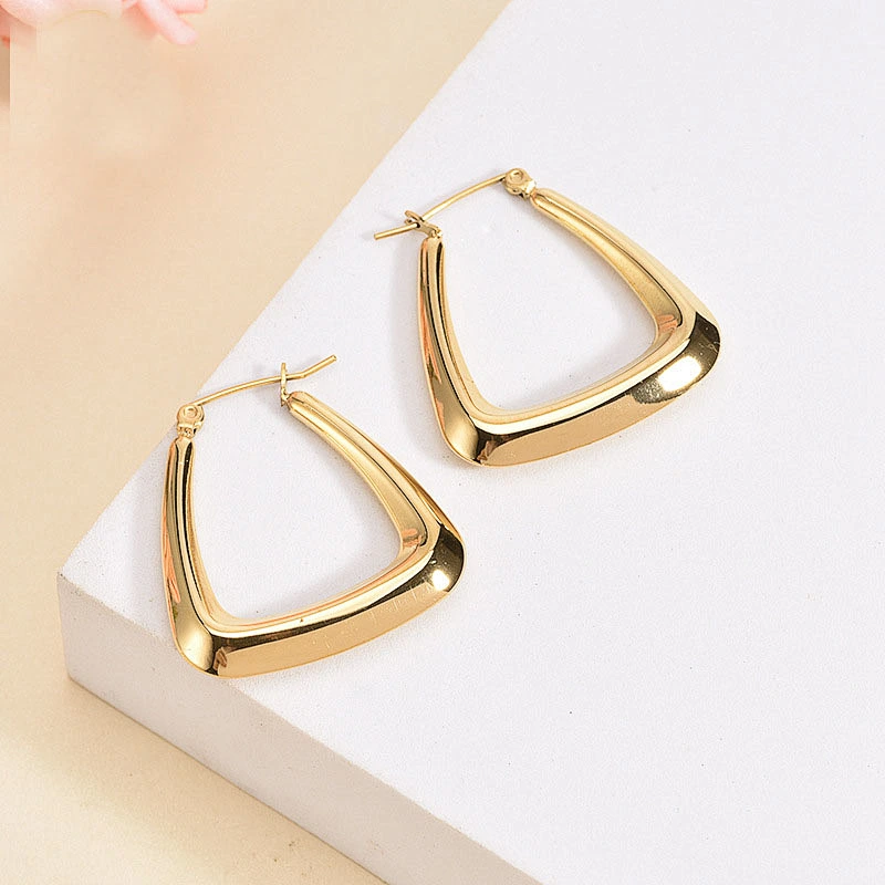 18K Gold Basic Hoop Earrings Wholesale