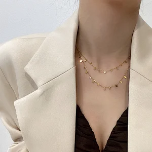 Stainless Steel Delicate Small Pendant Necklace