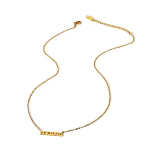 Hot Sale Titanium Steel Letter Pendant Necklace Women