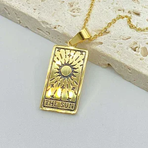 Engrave Tarot Pendant Necklace Custom