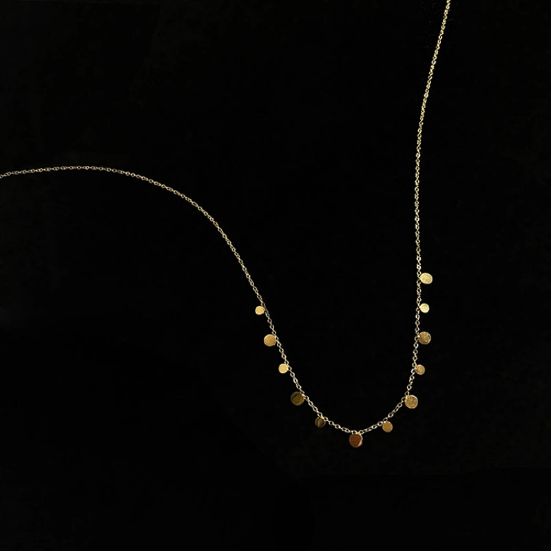 Stainless Steel Delicate Small Pendant Necklace