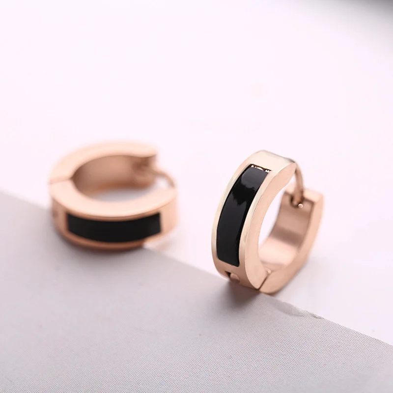Stainless Steel Inlaid With Natural Shell Earrings Wholesale