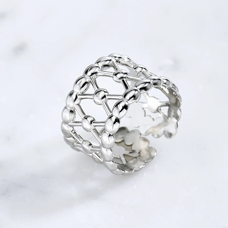 Adjustable Silver Color Steel Rings For Women Manufacturer
