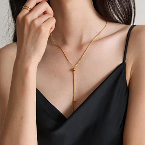 Stainless Steel Adjustable Multi-function Snake Chain Necklace