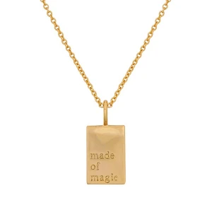 18K Gold Plated Letters Of Words Pendant Necklace