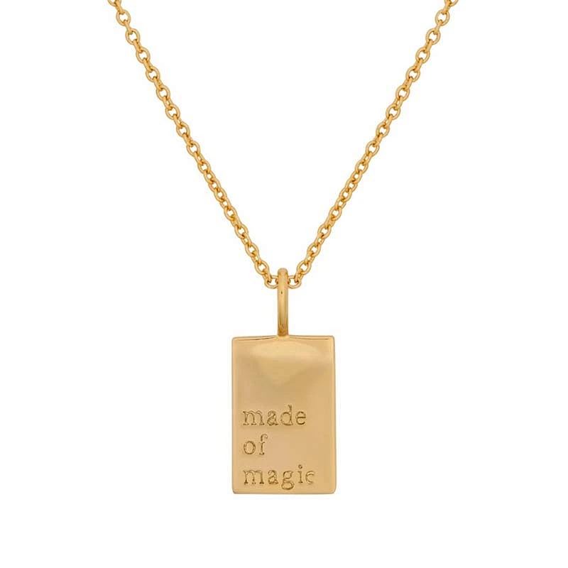 18K Gold Plated Letters Of Words Pendant Necklace