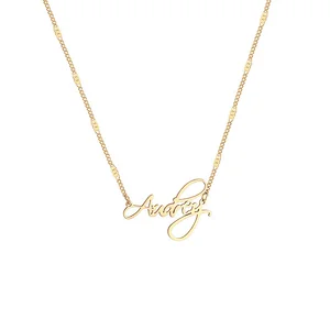 Simple Charm Alphabet Pendant Necklace Custom