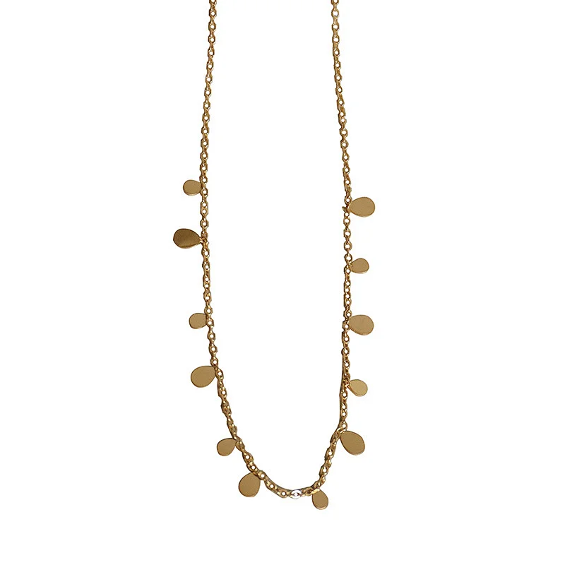 Stainless Steel Delicate Small Pendant Necklace