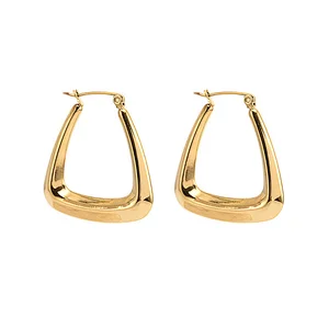 18K Gold Basic Hoop Earrings Wholesale