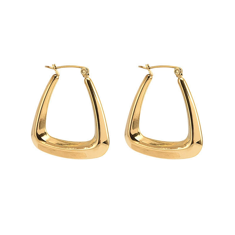 18K Gold Basic Hoop Earrings Wholesale