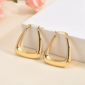 18K Gold Basic Hoop Earrings Wholesale
