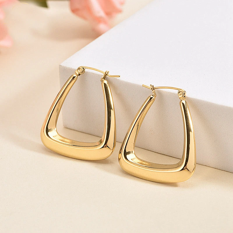 18K Gold Basic Hoop Earrings Wholesale