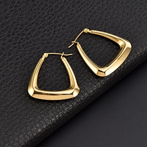 18K Gold Basic Hoop Earrings Wholesale