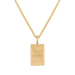 18K Gold Plated Letters Of Words Pendant Necklace