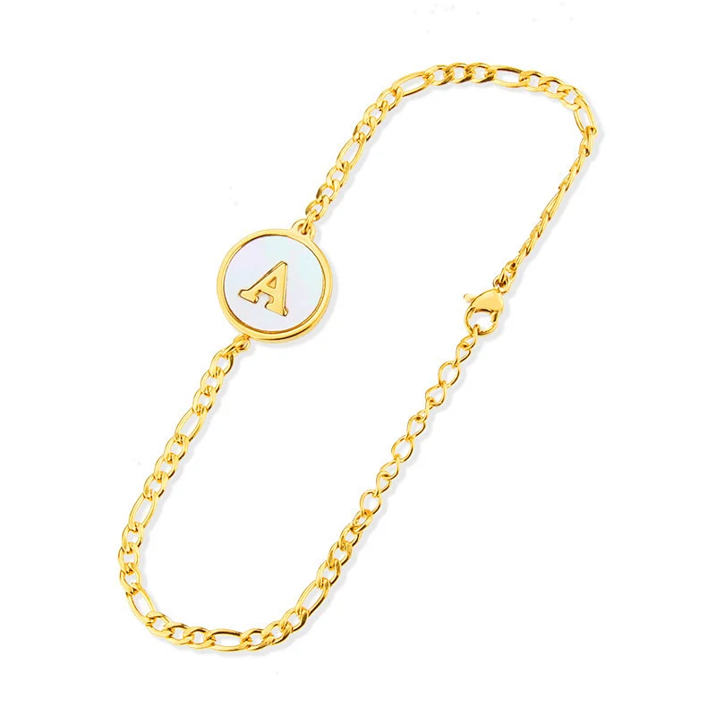 Letter And Natural Shell Necklace Customize