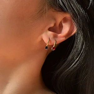 Simple Earrings Jewelry Zircon Pendant Earrings Women