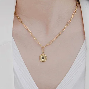 New Design Jewelry Set Zircon Titanium Steel Necklace Bracelet