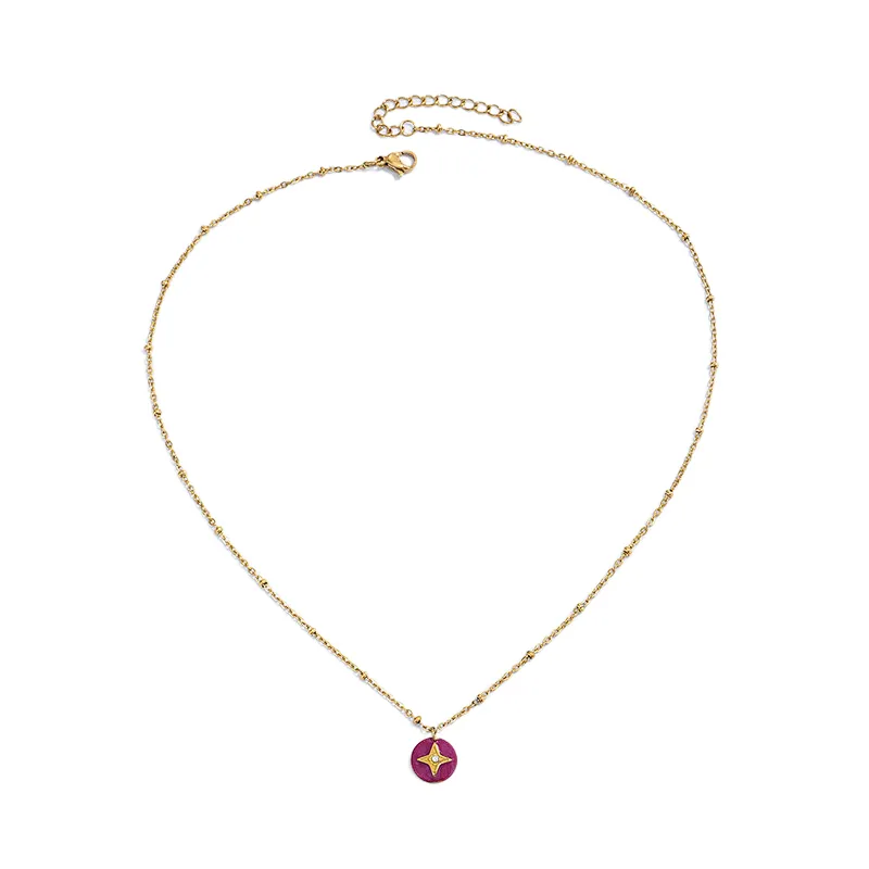 Simple Star Pendant Stainless Steel Necklace