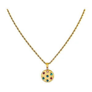 New Zircon Titanium Steel Vintage Necklace Women