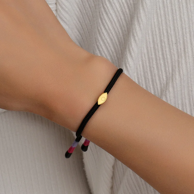 Black Hand Braided Stainless Steel Eye Accessories Wholesale
