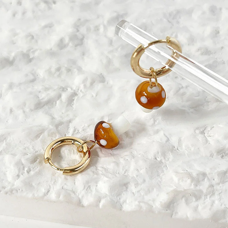 Simple Earrings New Earrings Mushroom Earrings
