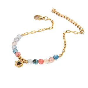 New Bracelet Gold Bead Pendant Beaded Chain Bracelet
