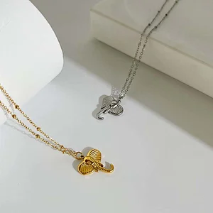 Stainless Steel 18K Gold Silver Plated Snake Fashion Necklace