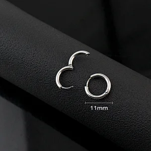 Fashion Stainless Steel Hollow Pentagram Earrings